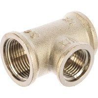 Тройник В 3/4х1/2х3/4 никелированный Uni-Fitt 615N3230