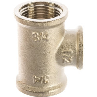 Тройник В 3/4х1/2х3/4 никелированный Uni-Fitt 615N3230