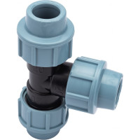 Тройник ПНД компрессионный 20 мм AV Engineering AVE107202020