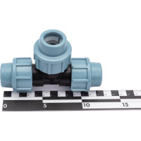 Тройник ПНД компрессионный 20 мм AV Engineering AVE107202020