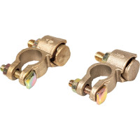 Клеммы АКБ StartVOLT в комплекте латунь, 8мм болт и гайка для проводов до 50 мм. кв. SBT 024