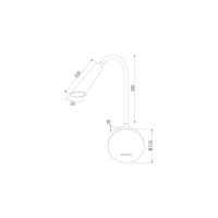 Настенный светодиодный светильник Elektrostandard - Stem 40120/LED белый a060541