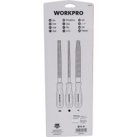 Набор напильников по дереву WORKPRO 200 мм, 3 шт. WP201703