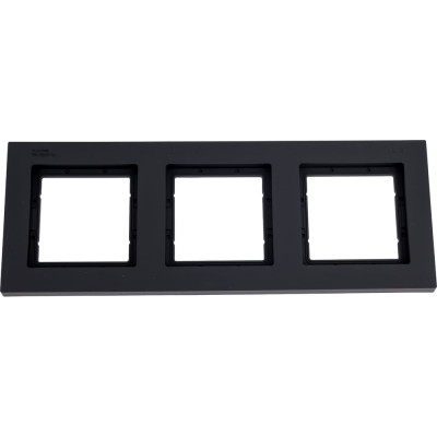 Рамка Systeme Electric AtlasDesign Aqua Карбон 3-ая IP44 ATN441003