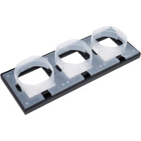 Рамка Systeme Electric AtlasDesign Aqua Карбон 3-ая IP44 ATN441003