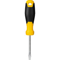 Шлицевая отвертка DELI SL5х75мм DL6350751 Cr-V, магнит, TPR+PP ручка 98345 98348