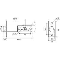 Механизм для кнобов Palladium CP УТ-00000537