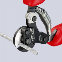 Тросорез KNIPEX рез: кабель 6 мм, особо прочный трос 1960 Нм L-160 мм KN-9562160SB
