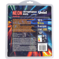 Гибкая светодиодная лента Uniel NEON ULS-N01-2835-120LED/m-6mm-IP67-DC12V-9W/m-5M-RED UL-00009087