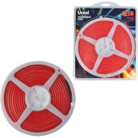 Гибкая светодиодная лента Uniel NEON ULS-N01-2835-120LED/m-6mm-IP67-DC12V-9W/m-5M-RED UL-00009087