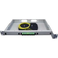 Оптический стоечный кросс Retic на 8 портов SC APC в сборе CROSSO-8SC-A