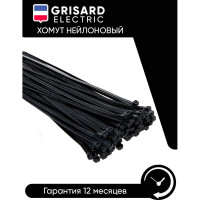 Хомут Grisard Electric 3,6x100 мм, нейлон, черные, 100 шт. GRE-010-0007