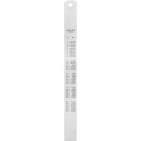 Стальная линейка DELI dl8030y 300 мм, нержавеющая сталь 104498