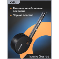 Рулетка DELI Home Series Black HT8316 3 м, 16 мм, эксклюзивный дизайн, корпус высококачественный Софт-тач пластик 104618