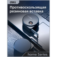 Рулетка DELI Home Series Black HT8316 3 м, 16 мм, эксклюзивный дизайн, корпус высококачественный Софт-тач пластик 104618