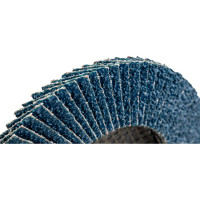 Круг лепестковый торцевой, угловой, цирконат 65% 125х22.2 мм, P-36 ABRAFORM AF-FLAP-CN-125-P36-ZR65