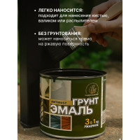 Грунт-эмаль 3 в 1 Радугамалер черная 10 кг 2000996554974