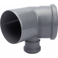 Отвод Политэк 110x45 с выходом 50 (правый) 345111050П