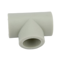 Тройник ПОЛИТЭК 25 PPRC серый 9000000425С