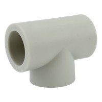Тройник ПОЛИТЭК 25 PPRC серый 9000000425С