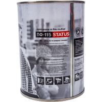 Краска атмосферостойкая Радугамалер STATUS ПФ-115 шоколадная 0,8 кг 4650001278586