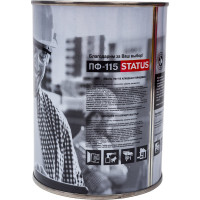 Краска атмосферостойкая Радугамалер STATUS ПФ-115 черная 0,8 кг 4650001278647