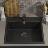 Кухонная мойка uperwood из искусственного камня UPD-104_прямоугольная, цвет уголь 391020207
