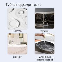 Губка для мытья посуды Jundo Премиум 5 штук 4903720021491