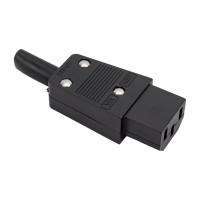 Сетевое гнездо Pro Legend 3 PIN пластик на кабель 250V 10A, PL2299