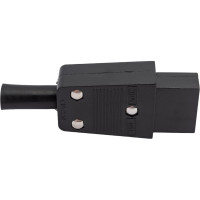Сетевое гнездо Pro Legend 3 PIN пластик на кабель 250V 10A, PL2299