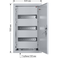 Встраиваемый распределительный щит ЩРВ-36 550х320х120 TDM SQ0905-0006