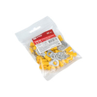 Кольцевой изолированный наконечник EKF НКИ 6.0-8 50 шт PROxima nki-5.5-8n