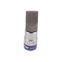 Насадка торцевая Slotted (SL10х1.6 мм; 37 мм; 1/4DR) KING TONY 203210