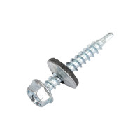 Кровельный саморез Качественный КРЕПЕЖ цинк, 4.8х35 мм, 80 шт 0300169 КЧ