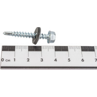 Кровельный саморез Качественный КРЕПЕЖ цинк, 4.8х35 мм, 80 шт 0300169 КЧ