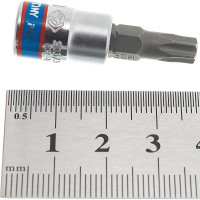 Головка-бита торцевая 1/4", TORX с отверстием, T30Н, L=37 мм KING TONY 203730