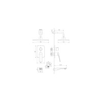 Смеситель Lemark Allegro LM5922CW для ванны и душа, встраиваемый LM5922CW