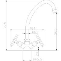 Смеситель Lemark Promotion для кухни LM6050C