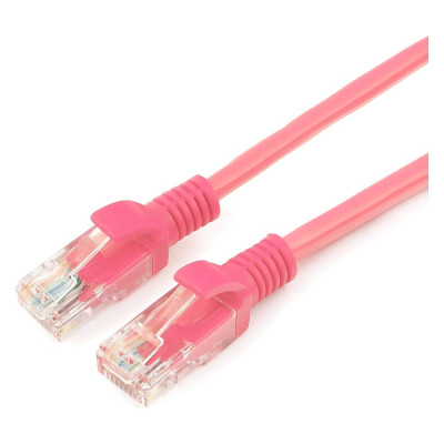 Патч-корд Cablexpert UTP PP12-5M/R кат.5e, 5м, литой, многожильный розовый PP12-5M/RO