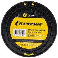 Корд триммерный Round, нож для отреза (3.0 мм, 164 м) CHAMPION C5020