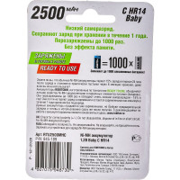 Аккумулятор ROBITON RTU2500MHC BL2 /2шт/ 14221