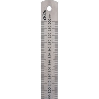 Стальная линейка 300х25х1 мм, шкала 1 мм Kinex (K-MET) 1022