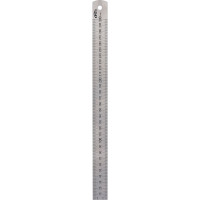 Стальная линейка 300х25х1 мм, шкала 1 мм Kinex (K-MET) 1022