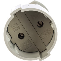 Кабельная розетка ЭРА Rx1-W Rx1 б/з прямая 10A белая Б0039680