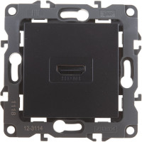 Розетка ЭРА 12-3114-05 HDMI, IP20, 12, антрацит Б0027485