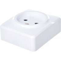Розетка ЭРА 11-2201-01 2P, 16A-250В, IP20, ОУ, Эксперт, белый Б0031551