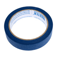 Малярная бумажная лента MASTER COLOR синяя, термостойкость до 100C, 24 мм х 25 м 30-6112