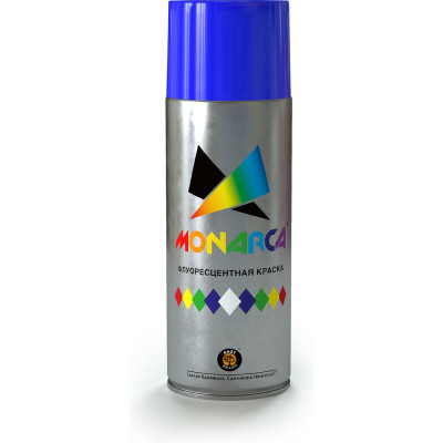 Аэрозольная краска MONARCA флуоресцентная Синий 41004