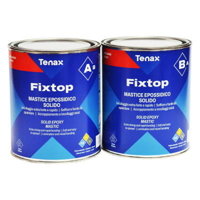 Эпоксидный клей Tenax FixTop бежевый/густой 1,0+1,0л 039.210.7523