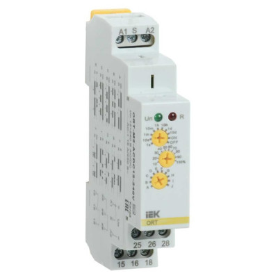 Реле времени IEK ORT многофункциональное 2 конт. 12-240 В AC/DC ORT-M2-ACDC12-240V